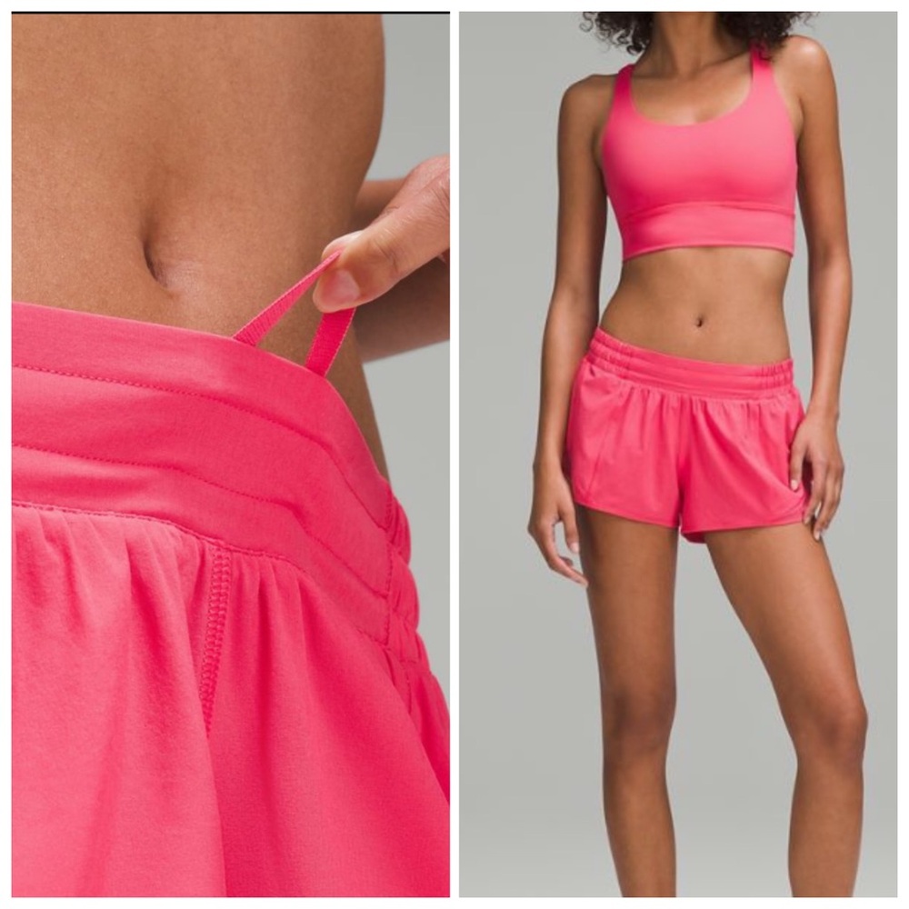 Lululemon Hotty Hot 4” Short in Lip Gloss